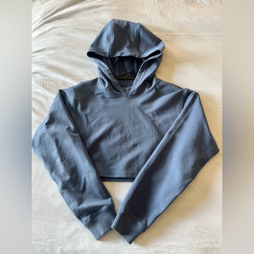 Lululemon Cropped Blue Hoodie